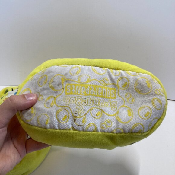 SpongeBob SquarePants Plush Slippers Nickelodeon 2003 Viacom Kids 2-3 Large - Picture 10 of 12